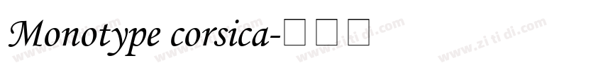 Monotype corsica字体转换